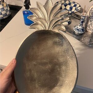 Silver Pineapple Decorative Tray